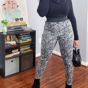 Snake skin pants